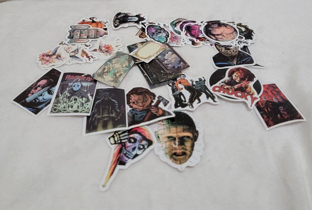 60 plus Sticker Lot Halloween Dark Theme Hummingbird